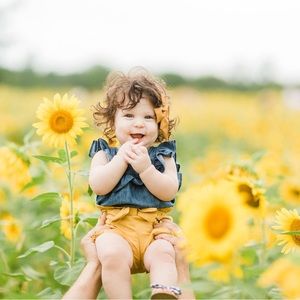 Handmade Mustard Linen Bloomers